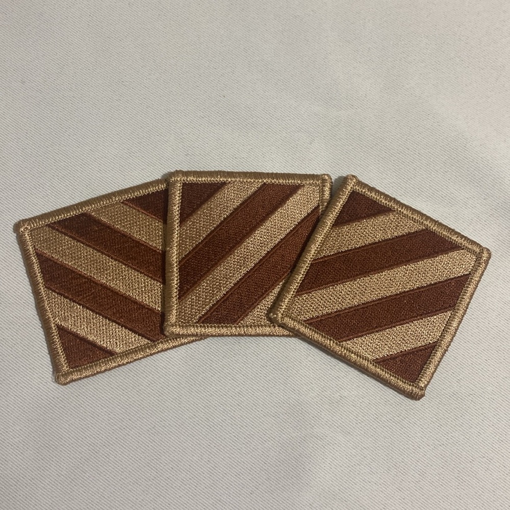 Lot of 3--US ARMY 3rd Infantry Division Patches NEW